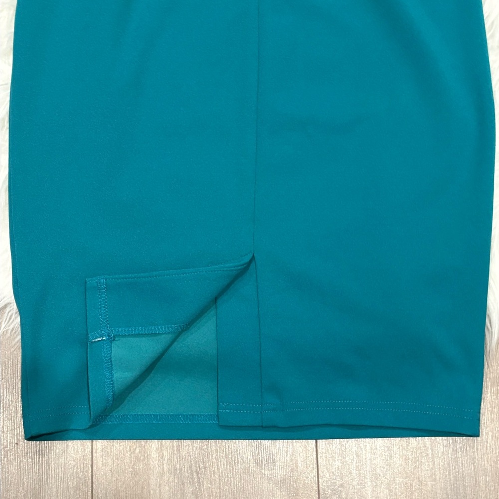 Miusol Teal Midi Dress with Embellishment - Picture 5 of 6